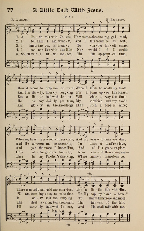 Messages of Love Hymn Book: for Gospel, Sunday School, Special Services and Home Singing page 77