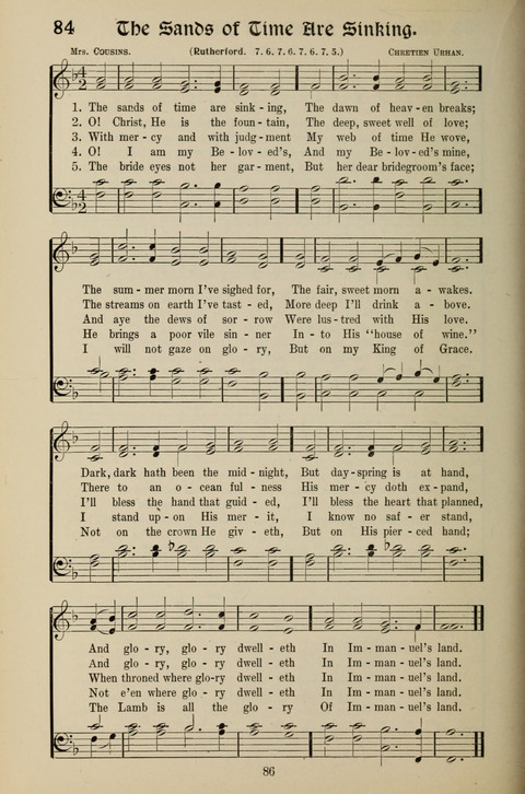 Messages of Love Hymn Book: for Gospel, Sunday School, Special Services and Home Singing page 84