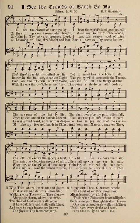 Messages of Love Hymn Book: for Gospel, Sunday School, Special Services and Home Singing page 91