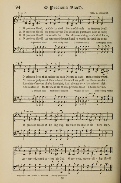 Messages of Love Hymn Book: for Gospel, Sunday School, Special Services and Home Singing page 94