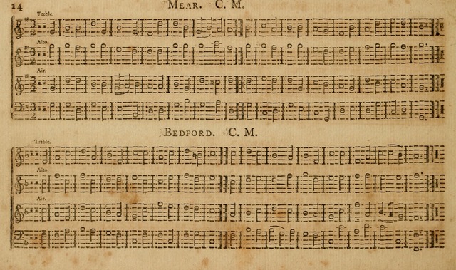 The Musical Olio: containing I. a concise introduction to the art of singing by note. II. a variety of psalms, tunes, hymns, and set pieces, selected principally from European authors... page 20