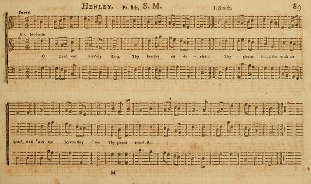 The Musical Olio: containing I. a concise introduction to the art of singing by note. II. a variety of psalms, tunes, hymns, and set pieces, selected principally from European authors... page 95