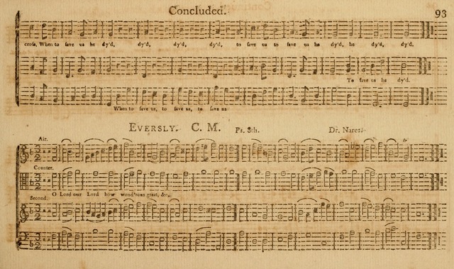 The Musical Olio: containing I. a concise introduction to the art of singing by note. II. a variety of psalms, tunes, hymns, and set pieces, selected principally from European authors... page 99