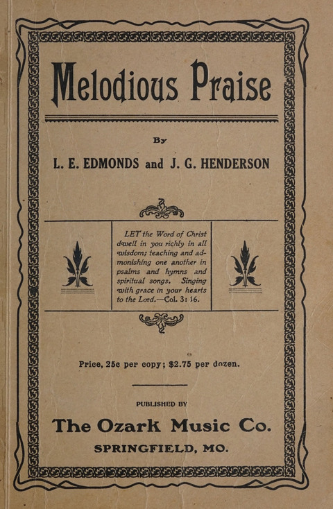 Melodious Praise page cover