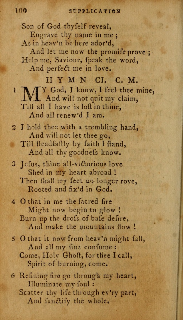 The Methodist Pocket Hymn-book, revised and improved: designed as a constant companion for the pious, of all denominations (30th ed.) page 100