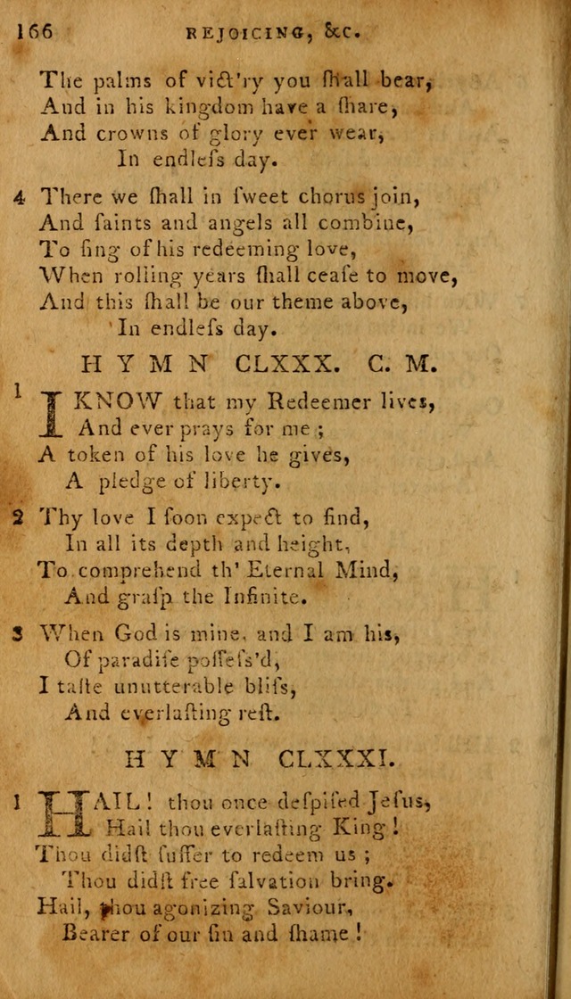 The Methodist Pocket Hymn-book, revised and improved: designed as a constant companion for the pious, of all denominations (30th ed.) page 166