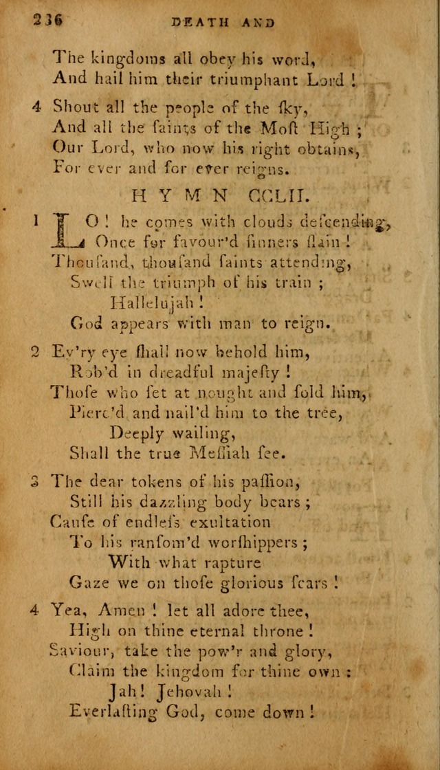 The Methodist Pocket Hymn-book, revised and improved: designed as a constant companion for the pious, of all denominations (30th ed.) page 236