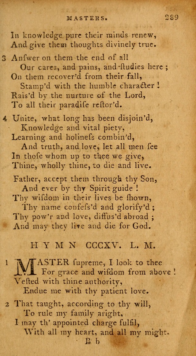 The Methodist Pocket Hymn-book, revised and improved: designed as a constant companion for the pious, of all denominations (30th ed.) page 289