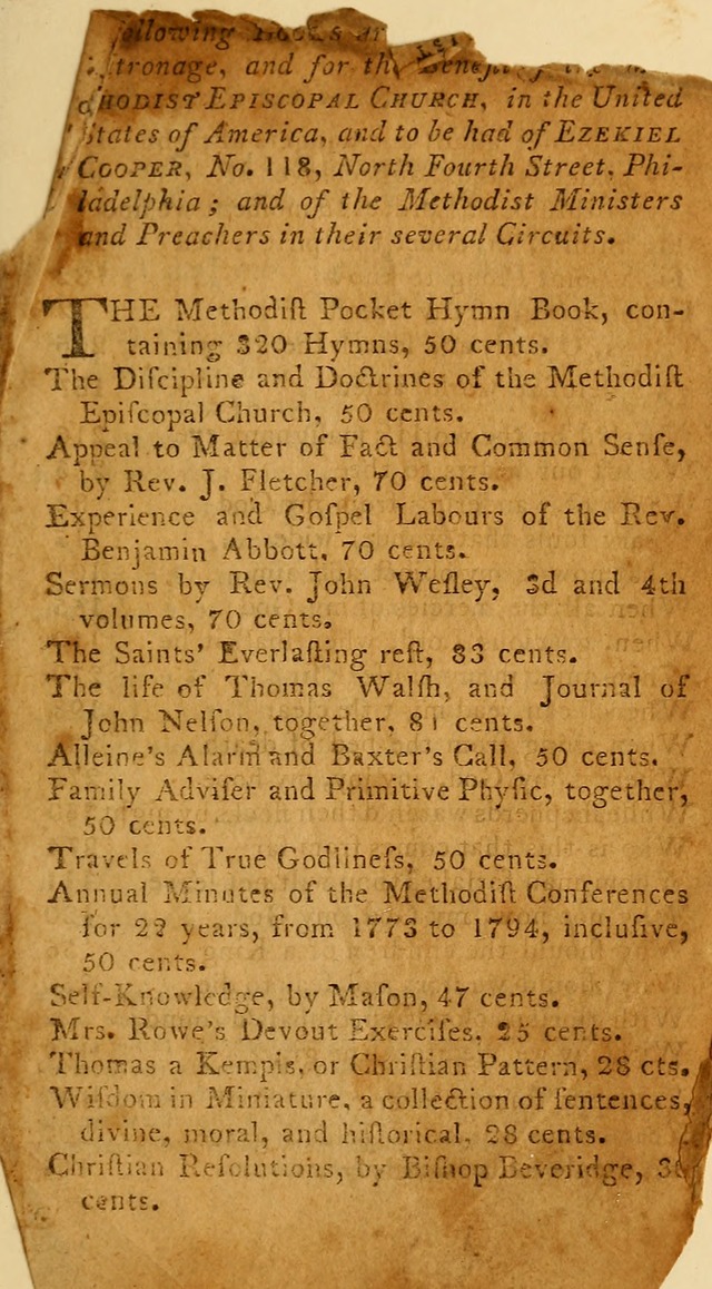 The Methodist Pocket Hymn-book, revised and improved: designed as a constant companion for the pious, of all denominations (30th ed.) page 305