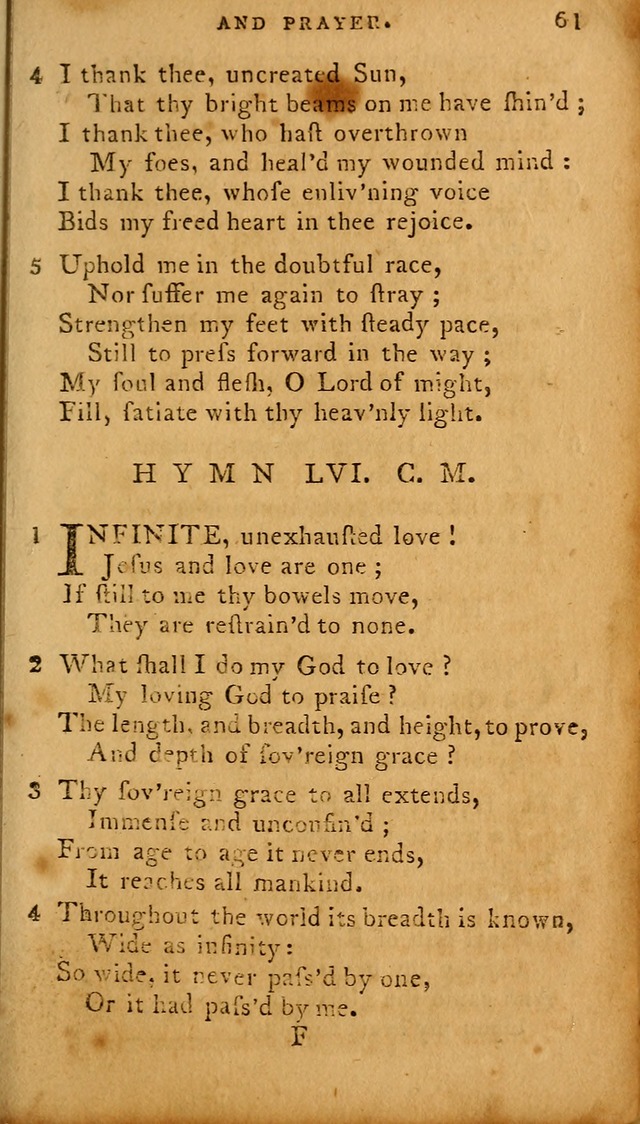 The Methodist Pocket Hymn-book, revised and improved: designed as a constant companion for the pious, of all denominations (30th ed.) page 61