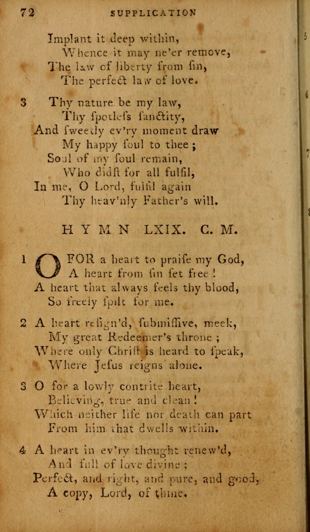 The Methodist Pocket Hymn-book, revised and improved: designed as a constant companion for the pious, of all denominations (30th ed.) page 72