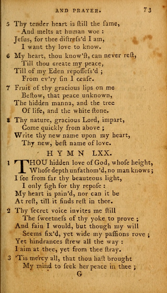 The Methodist Pocket Hymn-book, revised and improved: designed as a constant companion for the pious, of all denominations (30th ed.) page 73