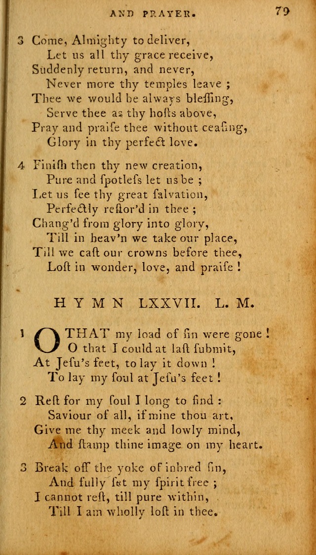 The Methodist Pocket Hymn-book, revised and improved: designed as a constant companion for the pious, of all denominations (30th ed.) page 79