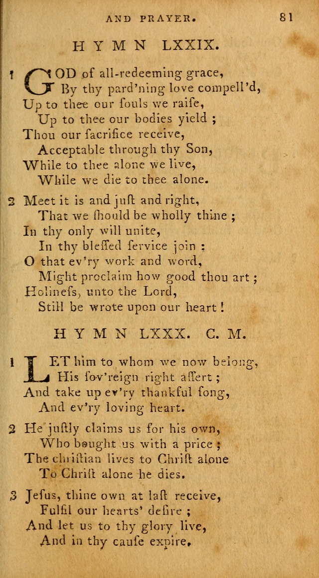 The Methodist Pocket Hymn-book, revised and improved: designed as a constant companion for the pious, of all denominations (30th ed.) page 81