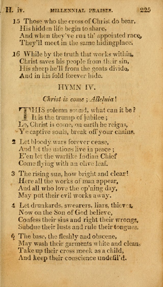 Millennial Praises: containing a collection of gospel hymns, in four parts; adapted to the day of Christ