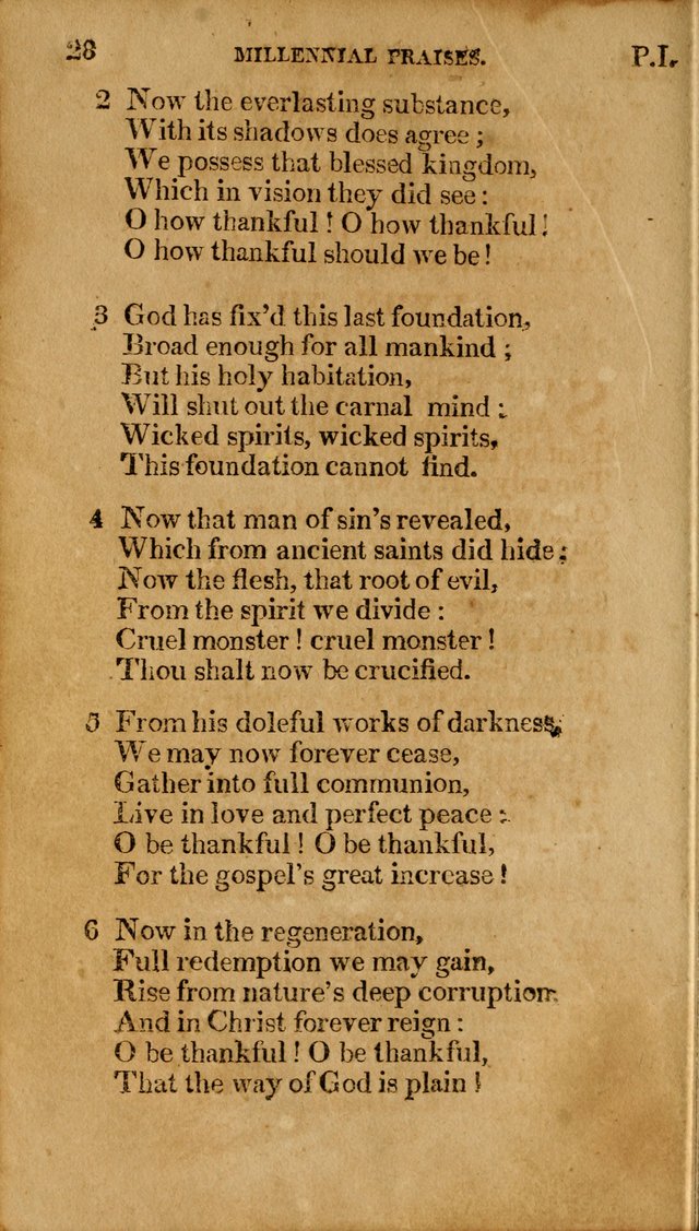 Millennial Praises: containing a collection of gospel hymns, in four parts; adapted to the day of Christ