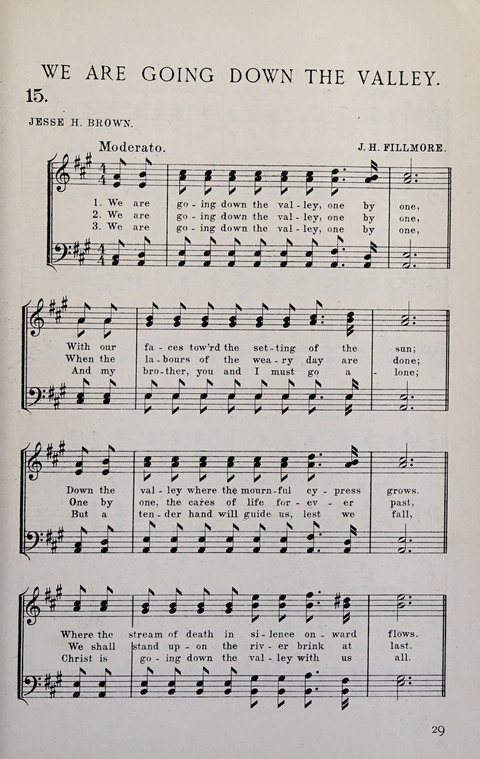 Manly Praise: A Collection of Solos, Quartets, and Choruses, for the Evangelistic Meetings, etc. page 29