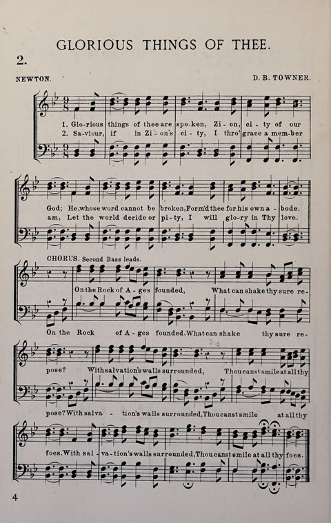 Manly Praise: A Collection of Solos, Quartets, and Choruses, for the Evangelistic Meetings, etc. page 4