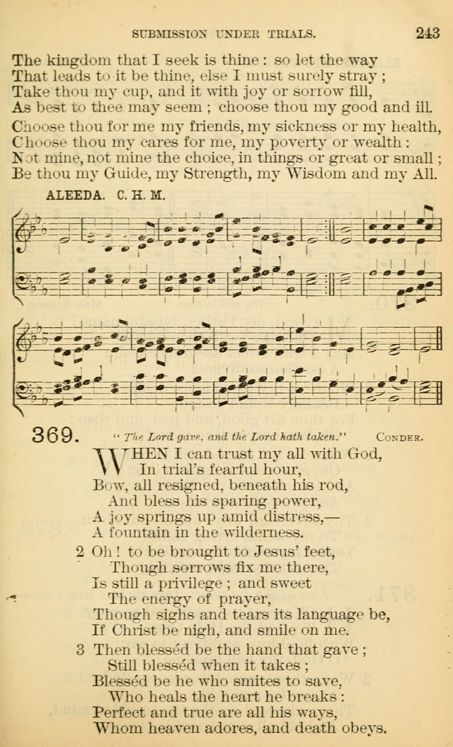 The Manual of Praise for Sabbath and Social Worship page 243