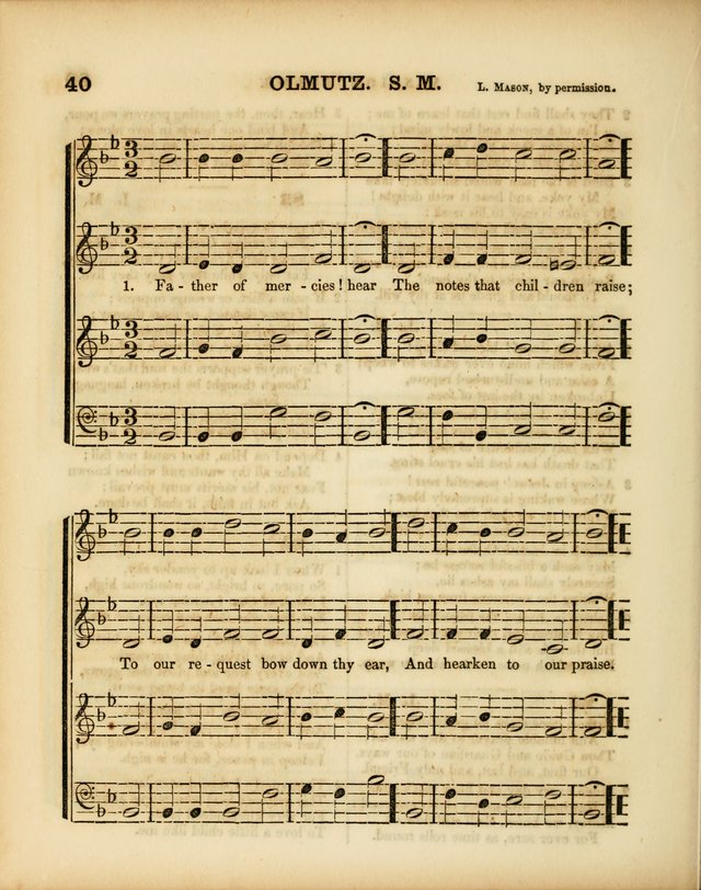 Mission Songs: a collection of hymns and music, designed for Sabbath schools page 40