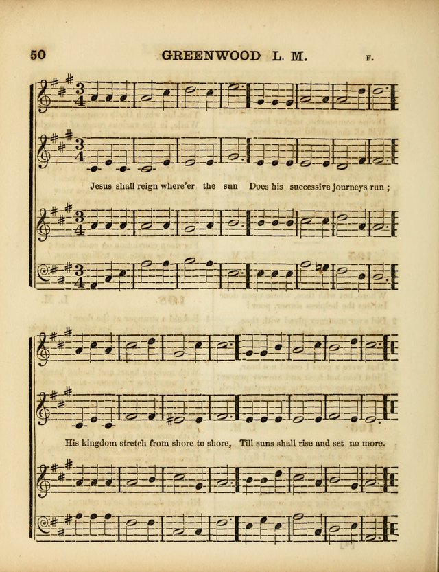 Mission Songs: a collection of hymns and music, designed for Sabbath schools page 50