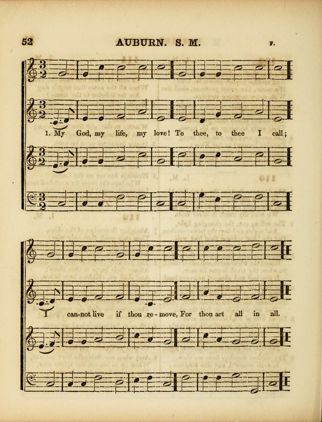 Mission Songs: a collection of hymns and music, designed for Sabbath schools page 52