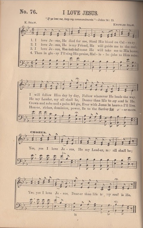 The Morning Star: a collection of new sacred songs, for the Sunday school, prayer meeting, and the social circle page 77