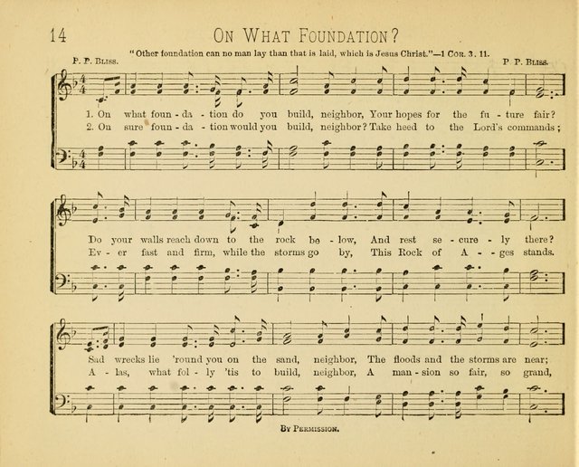 Minnetonka Songs: for Sabbath Schools, compiled especially for the Minnetonka Sabbath-School Assembly page 14