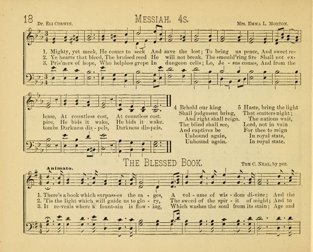 Minnetonka Songs: for Sabbath Schools, compiled especially for the Minnetonka Sabbath-School Assembly page 18