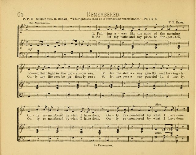 Minnetonka Songs: for Sabbath Schools, compiled especially for the Minnetonka Sabbath-School Assembly page 64