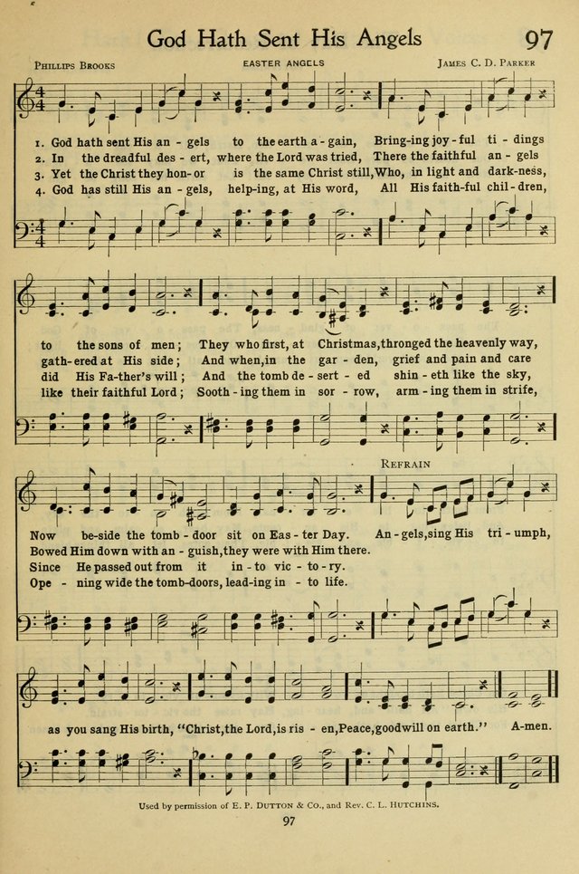The Methodist Sunday School Hymnal page 110