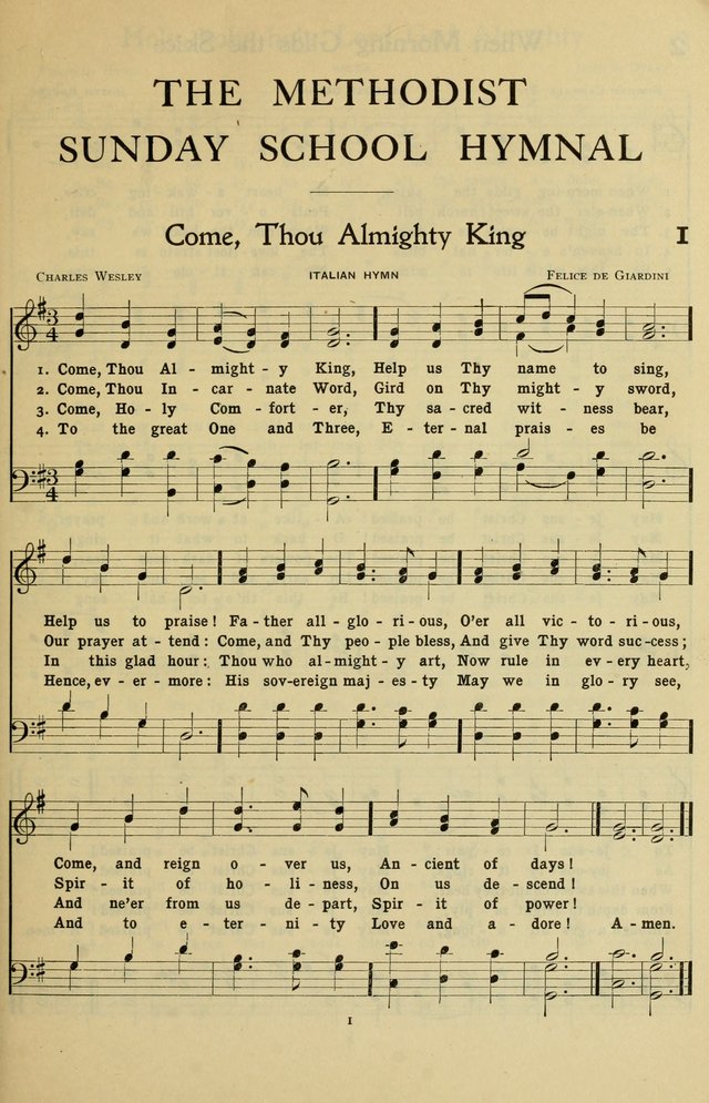The Methodist Sunday School Hymnal page 14