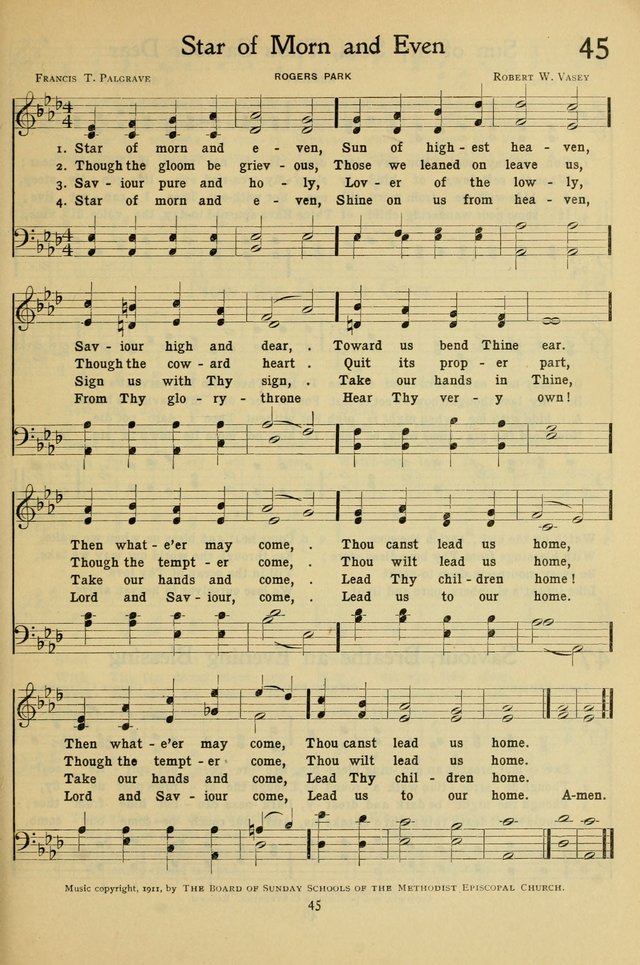 The Methodist Sunday School Hymnal page 58