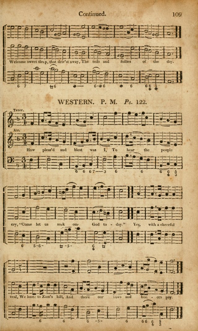 Musica Sacra: or, Springfield and Utica Collections United: consisting of Psalm and hymn tunes, anthems, and chants (2nd revised ed.) page 109