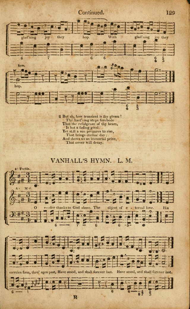 Musica Sacra: or, Springfield and Utica Collections United: consisting of Psalm and hymn tunes, anthems, and chants (2nd revised ed.) page 129