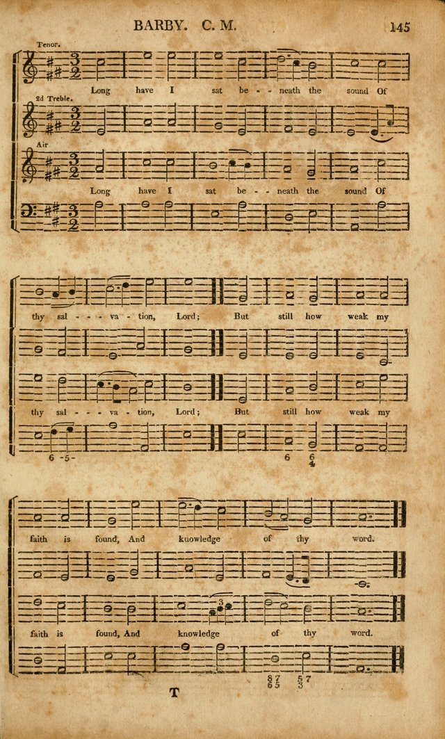 Musica Sacra: or, Springfield and Utica Collections United: consisting of Psalm and hymn tunes, anthems, and chants (2nd revised ed.) page 145