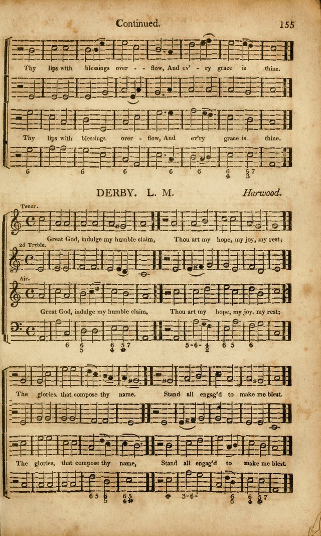 Musica Sacra: or, Springfield and Utica Collections United: consisting of Psalm and hymn tunes, anthems, and chants (2nd revised ed.) page 155