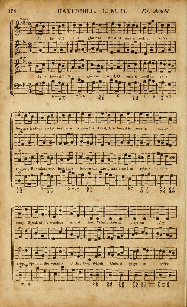 Musica Sacra: or, Springfield and Utica Collections United: consisting of Psalm and hymn tunes, anthems, and chants (2nd revised ed.) page 166