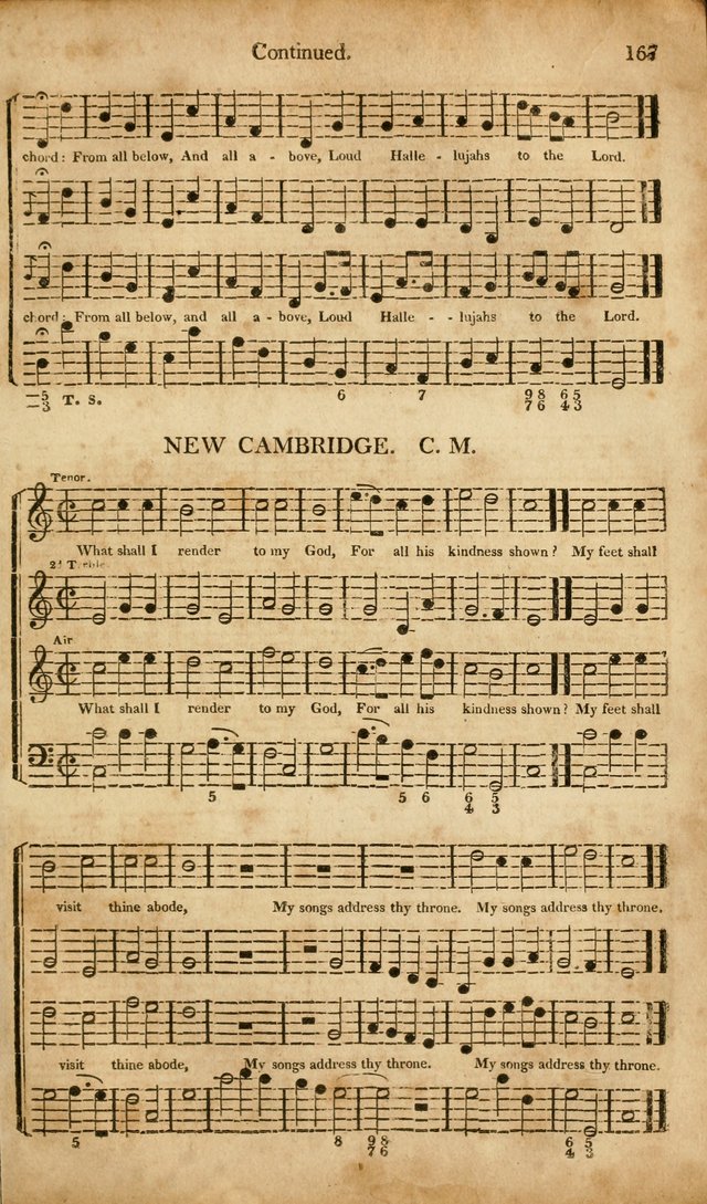 Musica Sacra: or, Springfield and Utica Collections United: consisting of Psalm and hymn tunes, anthems, and chants (2nd revised ed.) page 167