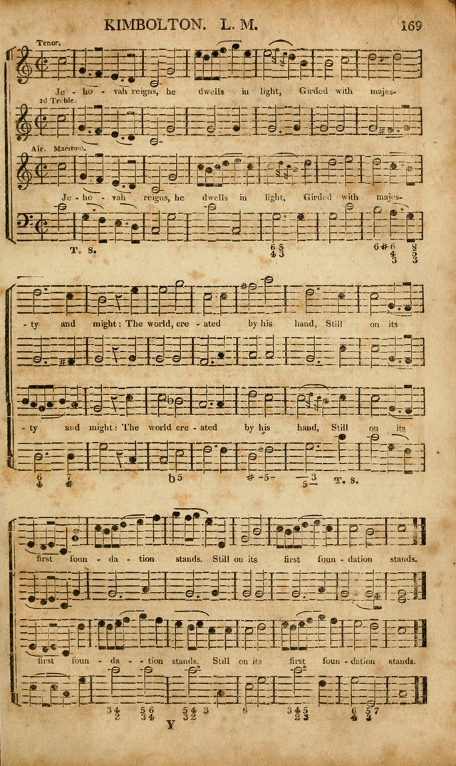 Musica Sacra: or, Springfield and Utica Collections United: consisting of Psalm and hymn tunes, anthems, and chants (2nd revised ed.) page 169