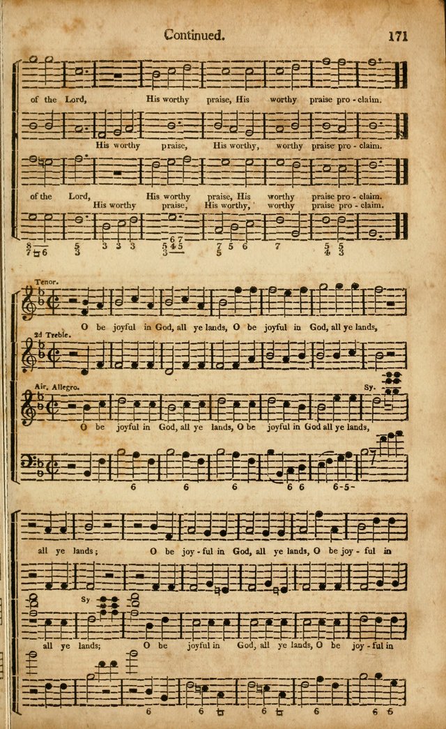 Musica Sacra: or, Springfield and Utica Collections United: consisting of Psalm and hymn tunes, anthems, and chants (2nd revised ed.) page 171