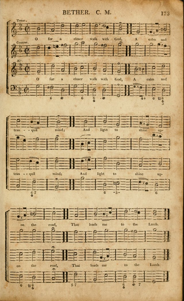 Musica Sacra: or, Springfield and Utica Collections United: consisting of Psalm and hymn tunes, anthems, and chants (2nd revised ed.) page 173