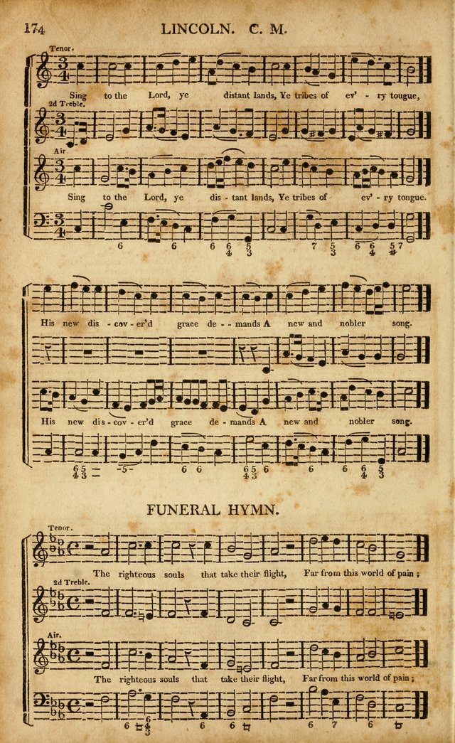 Musica Sacra: or, Springfield and Utica Collections United: consisting of Psalm and hymn tunes, anthems, and chants (2nd revised ed.) page 174