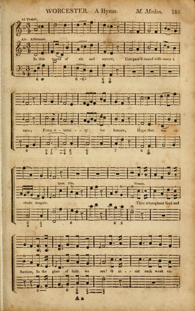 Musica Sacra: or, Springfield and Utica Collections United: consisting of Psalm and hymn tunes, anthems, and chants (2nd revised ed.) page 185