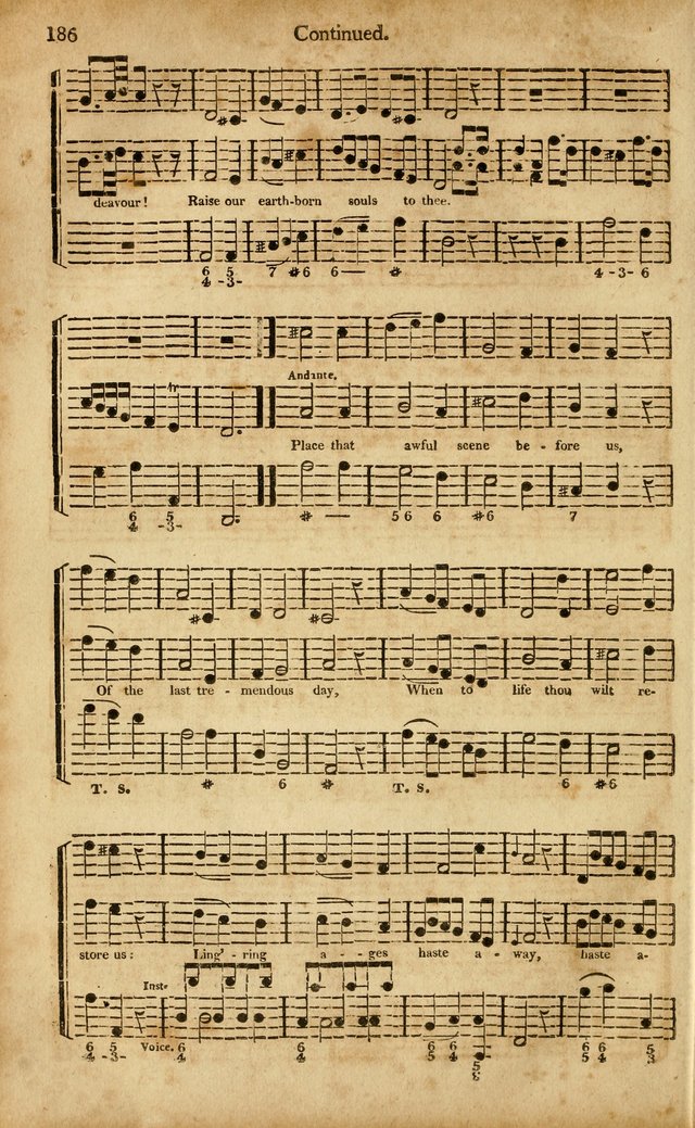 Musica Sacra: or, Springfield and Utica Collections United: consisting of Psalm and hymn tunes, anthems, and chants (2nd revised ed.) page 186