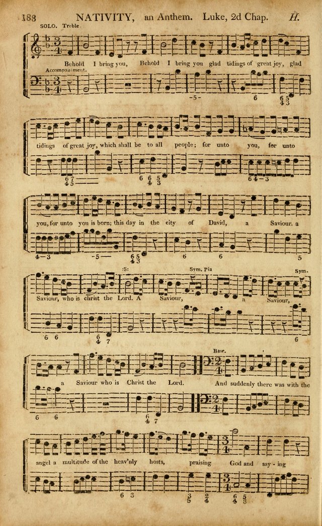 Musica Sacra: or, Springfield and Utica Collections United: consisting of Psalm and hymn tunes, anthems, and chants (2nd revised ed.) page 188