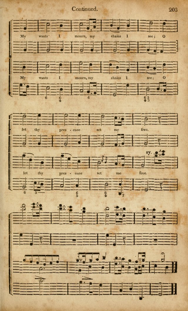 Musica Sacra: or, Springfield and Utica Collections United: consisting of Psalm and hymn tunes, anthems, and chants (2nd revised ed.) page 203