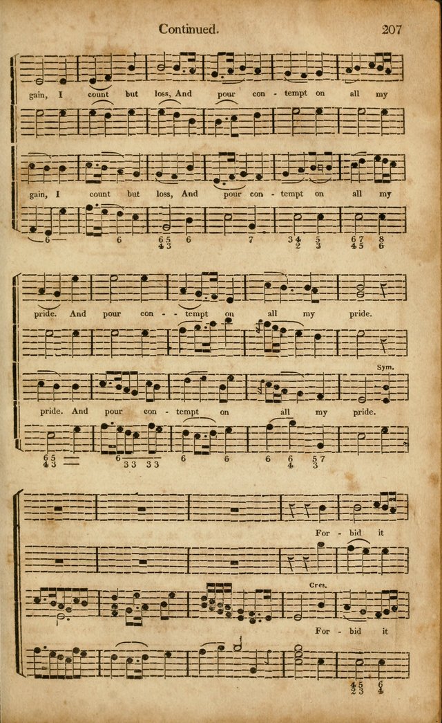 Musica Sacra: or, Springfield and Utica Collections United: consisting of Psalm and hymn tunes, anthems, and chants (2nd revised ed.) page 207