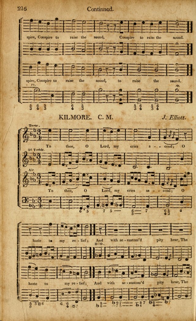 Musica Sacra: or, Springfield and Utica Collections United: consisting of Psalm and hymn tunes, anthems, and chants (2nd revised ed.) page 216