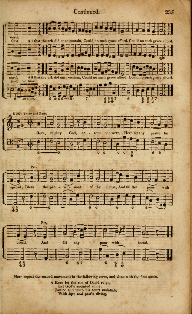 Musica Sacra: or, Springfield and Utica Collections United: consisting of Psalm and hymn tunes, anthems, and chants (2nd revised ed.) page 235